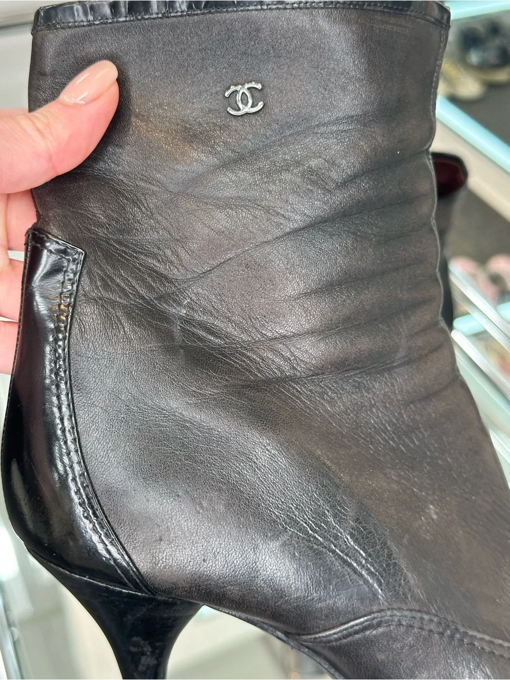 CHANEL heeled ankle